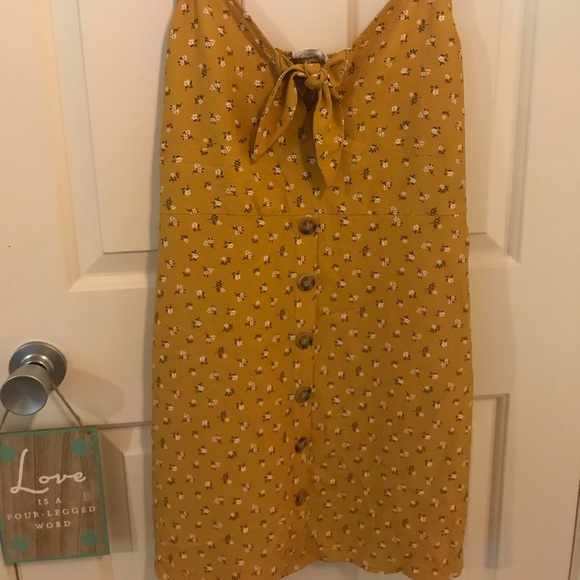 Yellow floral dress - Picture 1 of 2